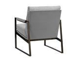 David Lounge Chair - San Remo Winter Cloud / Antonio Charcoal 106501 Sunpan