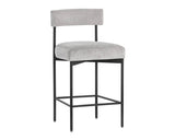 Seneca Counter Stool - Black - Polo Club Stone 106514 Sunpan