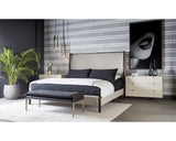 Colette Bed - King - Brown - Belfast Heather Grey 106526 Sunpan