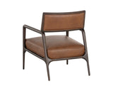 Damien Lounge Chair - Vintage Caramel Leather 106562 Sunpan