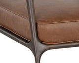 Damien Lounge Chair - Vintage Caramel Leather 106562 Sunpan