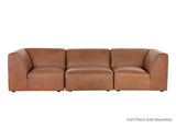 Watson Modular - Corner Chair - Marseille Camel Leather 106564 Sunpan