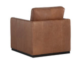 Portman Swivel Lounge Chair - Marseille Camel Leather 106586 Sunpan