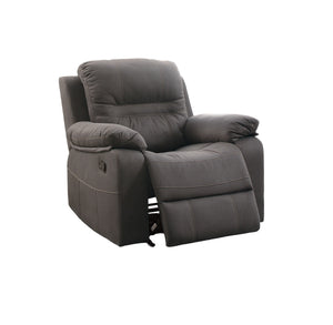 English Elm Contemporary Slate Blue Breathable Leatherette Motion Recliner Chair with Pillow-Top Arms, Glider Rocker, Pine Frame B011P205567