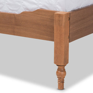 Baxton Studio Baxton Studio Danielle Rustic Platform Storage Bed with Built-In Shelves for Smart Bedroom Solutions King MG0018-Ash Walnut-King