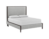 Colette Bed - Queen - Brown - Belfast Heather Grey 106683 Sunpan