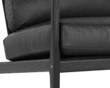 Gilmore Lounge Chair - Black - Black Leather 106691 Sunpan