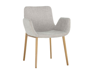 Lucano Dining Armchair - Belfast Heather Grey 106694 Sunpan