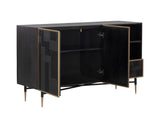 Markwood Sideboard - Brass - Dark Brown 106696 Sunpan