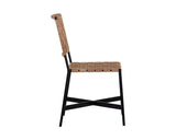 Omari Dining Chair - Suede Light Tan Leather 106717 Sunpan