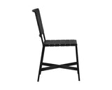 Omari Dining Chair - Black Leather 106718 Sunpan