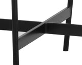 Omari Dining Chair - Black Leather 106718 Sunpan