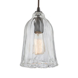 Hand Formed Glass 6'' Wide 1-Light Mini Pendant - Oil Rubbed Bronze 10671/1 Elk Lighting