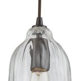 Hand Formed Glass 6'' Wide 1-Light Mini Pendant - Oil Rubbed Bronze 10671/1 Elk Lighting