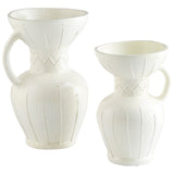 Ravine Vase White 10674 Cyan Design