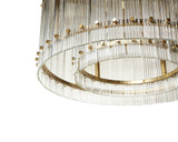 Kore Chandelier - Small - Brass - Clear 106785 Sunpan