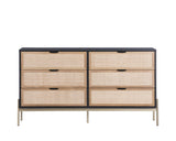 Avida Dresser - Gold - Black/Natural 106837 Sunpan