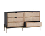 Avida Dresser - Gold - Black/Natural 106837 Sunpan