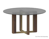 Rejane Dining Table Base - Gold - Raw Umber 106874 Sunpan