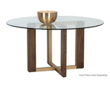 Rejane Dining Table Base - Gold - Raw Umber 106874 Sunpan