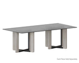 Rejane Dining Table Base - Black - Taupe 106918 Sunpan