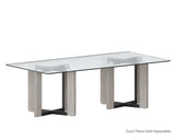 Rejane Dining Table Base - Black - Taupe 106918 Sunpan