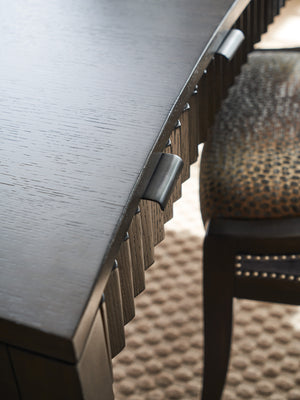 Lexington Sligh Jasper Writing Desk - Stylish Transitional Design With Storage, Dark Walnut Finish & Unique Details Dark Brown Wood 106-410