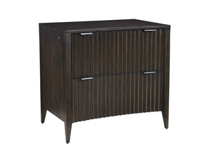 Lexington Sligh Jasper File Chest - Stylish Transitional Design With Two Locking Drawers For Legal & Letter Files Dark Brown Wood 106-450