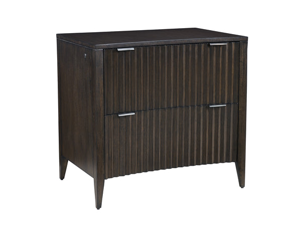 Lexington Sligh Jasper File Chest - Stylish Transitional Design With Two Locking Drawers For Legal & Letter Files Dark Brown Wood 106-450