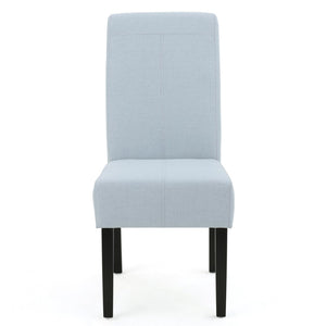 English Elm Hanford Upholstered Dining Chair Set of 2 with T-stitch Back and Tapered Legs N767P360602E