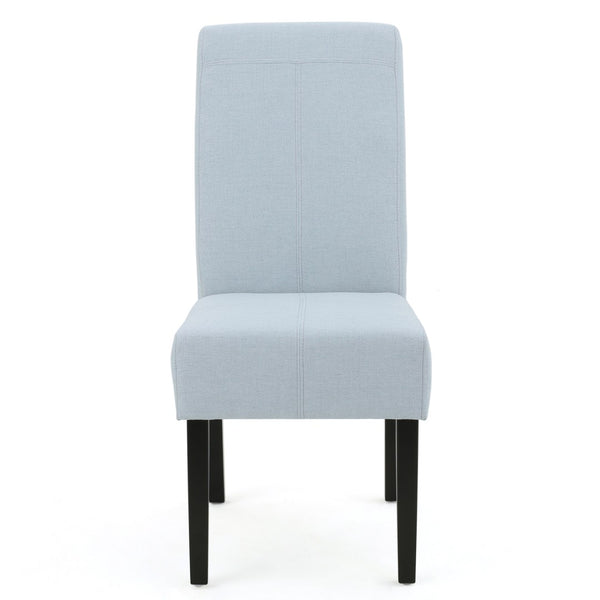 English Elm Hanford Upholstered Dining Chair Set of 2 with T-stitch Back and Tapered Legs N767P360602E