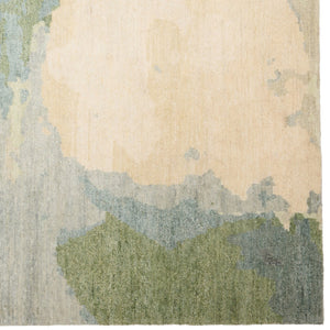 Capel Rugs Aquarelles Hand-knotted Area Rug Collection Inspired By French Impressionism For Timeless Elegance Verte, Gray 100% Silk Pile 1070rs09001200230