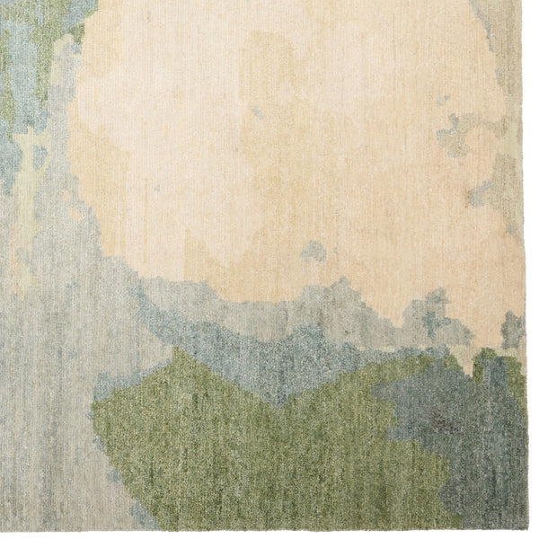 Capel Rugs Aquarelles Hand-knotted Area Rug Collection Inspired By French Impressionism For Timeless Elegance Verte, Gray 100% Silk Pile 1070rs09001200230