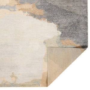 Capel Rugs Aquarelles Hand-knotted Area Rug Collection Inspired By French Impressionism For Timeless Elegance Noir, Ivory 100% Silk Pile 1070rs07060906330