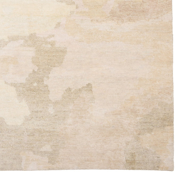 Capel Rugs Aquarelles Hand-knotted Area Rug Collection Inspired By French Impressionism For Timeless Elegance Blanc, Gold 100% Silk Pile 1070rs05000800650