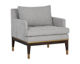 Beckette Lounge Chair - Belfast Heather Grey 107001 Sunpan