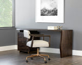 Lewis Desk - Dark Brown 107009 Sunpan