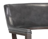 Brylea Dining Armchair - Brown - Brentwood Charcoal Leather 107050 Sunpan