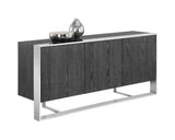 Dalton Sideboard - Stainless Steel - Grey 107055 Sunpan