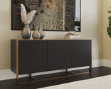 Dalton Sideboard - Antique Brass - Black 107056 Sunpan