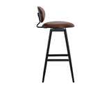 Ember Swivel Barstool - Bravo Cognac 107065 Sunpan