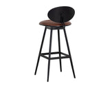 Ember Swivel Barstool - Bravo Cognac 107065 Sunpan