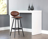 Ember Swivel Barstool - Bravo Cognac 107065 Sunpan