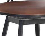 Ember Swivel Barstool - Bravo Cognac 107065 Sunpan