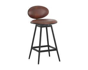 Ember Swivel Counter Stool - Bravo Cognac 107066 Sunpan