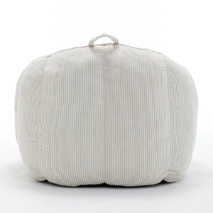 English Elm Giant Corduroy Bean Bag with Armrests Shredded Foam Lounge Chair for Living Room Beige W2200P442622