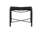 Riz Stool - Black Leather 107086 Sunpan