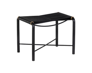 Riz Stool - Black Leather 107086 Sunpan