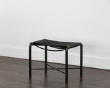 Riz Stool - Black Leather 107086 Sunpan