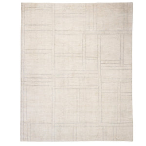 Capel Rugs Graylen Luxurious Hand-knotted Silk Rug With Modern Linear Design For Elegant Home Interiors Silver Tile, Gray 100% Silk Pile 1071rs07060906630